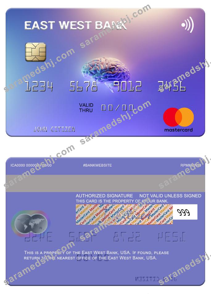 USA East West Bank mastercard